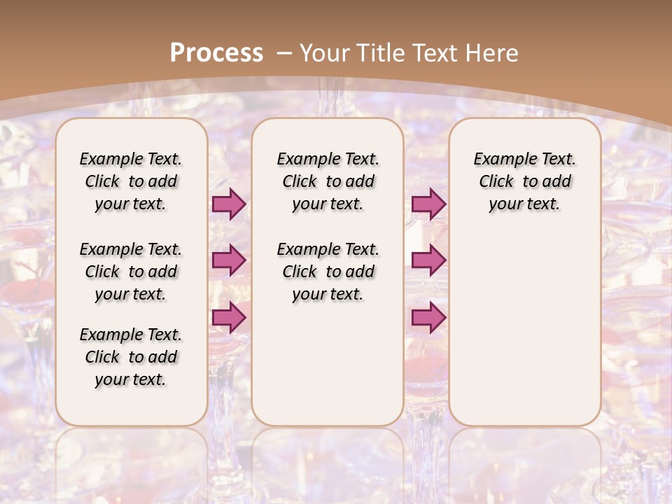 A Table Topped With Lots Of Wine Glasses PowerPoint Template