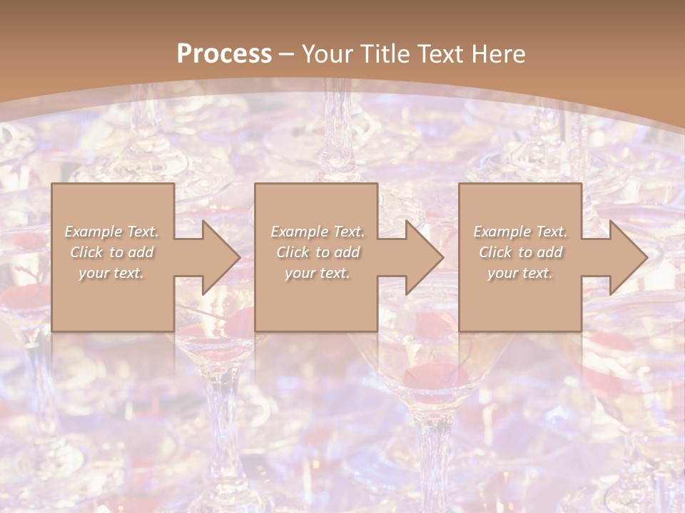 A Table Topped With Lots Of Wine Glasses PowerPoint Template