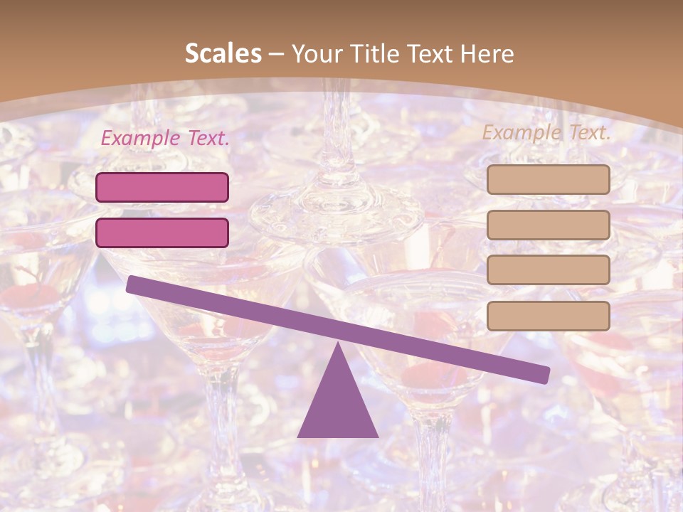 A Table Topped With Lots Of Wine Glasses PowerPoint Template
