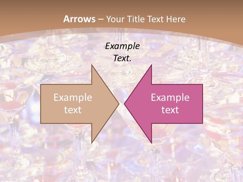 A Table Topped With Lots Of Wine Glasses PowerPoint Template