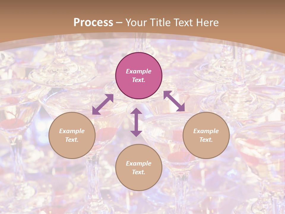 A Table Topped With Lots Of Wine Glasses PowerPoint Template