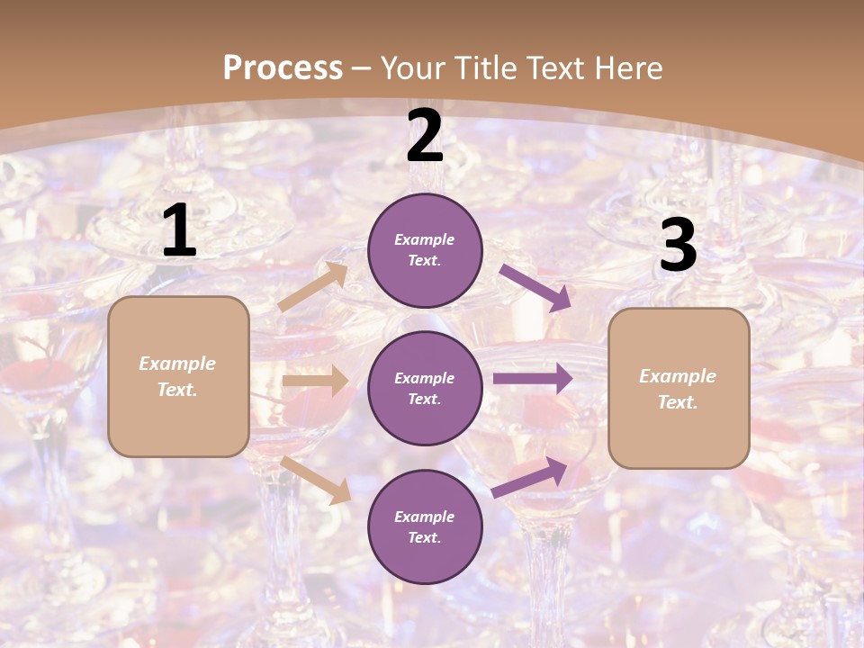 A Table Topped With Lots Of Wine Glasses PowerPoint Template