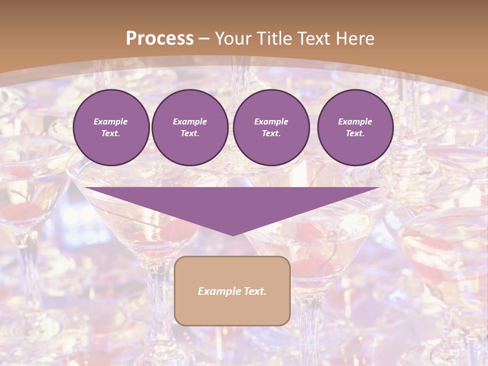 A Table Topped With Lots Of Wine Glasses PowerPoint Template