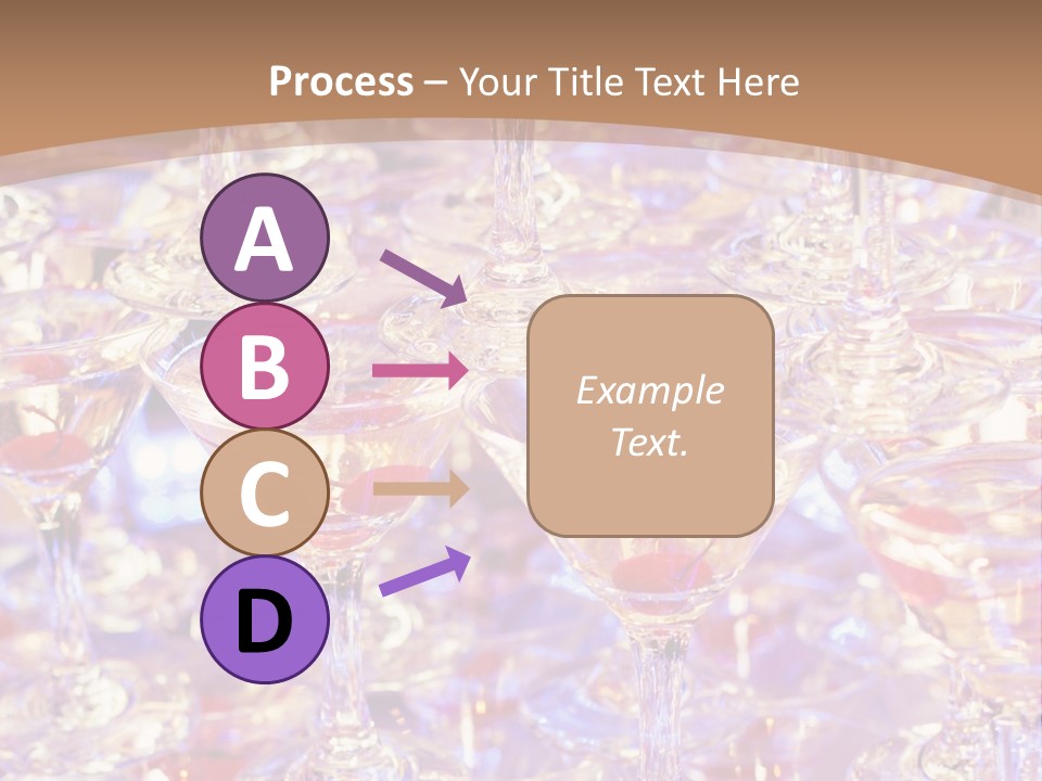 A Table Topped With Lots Of Wine Glasses PowerPoint Template