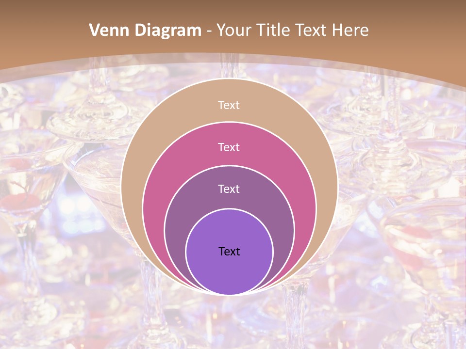 A Table Topped With Lots Of Wine Glasses PowerPoint Template