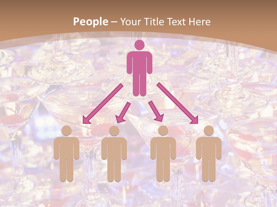 A Table Topped With Lots Of Wine Glasses PowerPoint Template