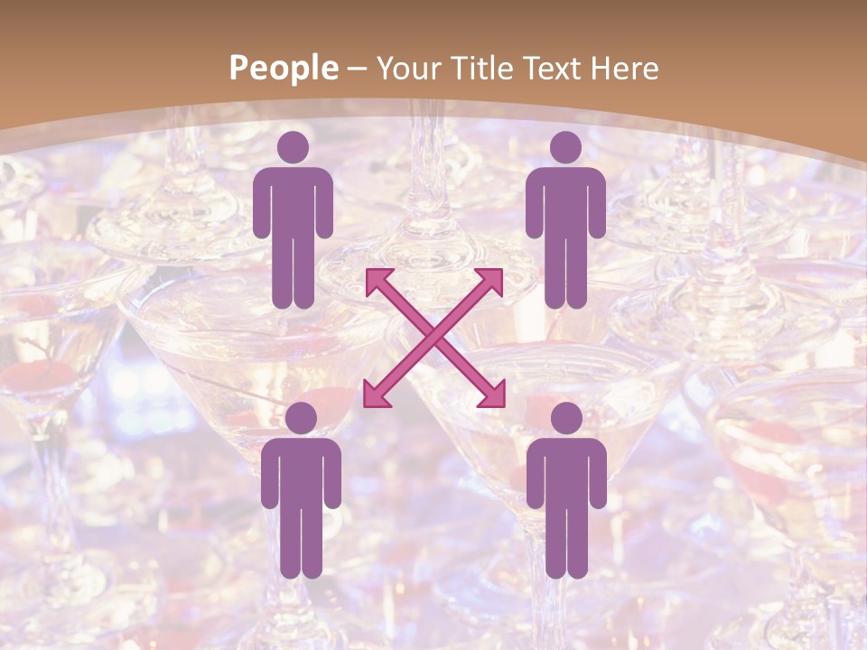 A Table Topped With Lots Of Wine Glasses PowerPoint Template