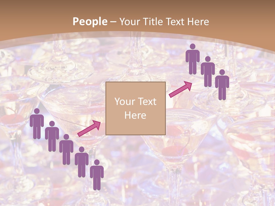 A Table Topped With Lots Of Wine Glasses PowerPoint Template