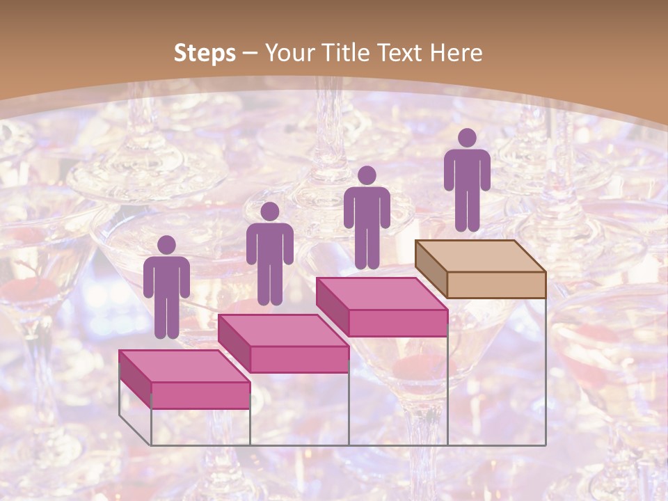 A Table Topped With Lots Of Wine Glasses PowerPoint Template