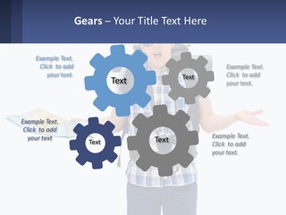 A Man With A Backpack Is Holding A Map PowerPoint Template