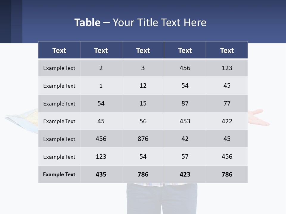 A Man With A Backpack Is Holding A Map PowerPoint Template