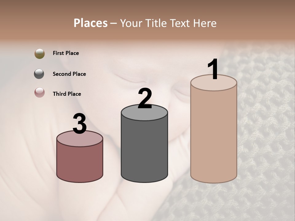 A Baby Is Laying Down On A Blanket PowerPoint Template