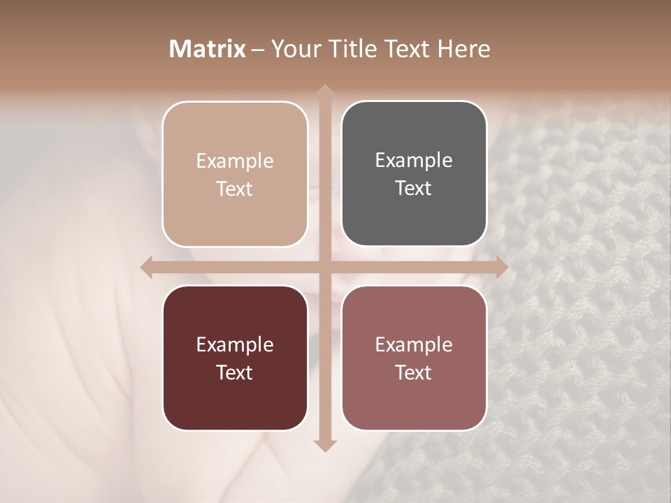 A Baby Is Laying Down On A Blanket PowerPoint Template