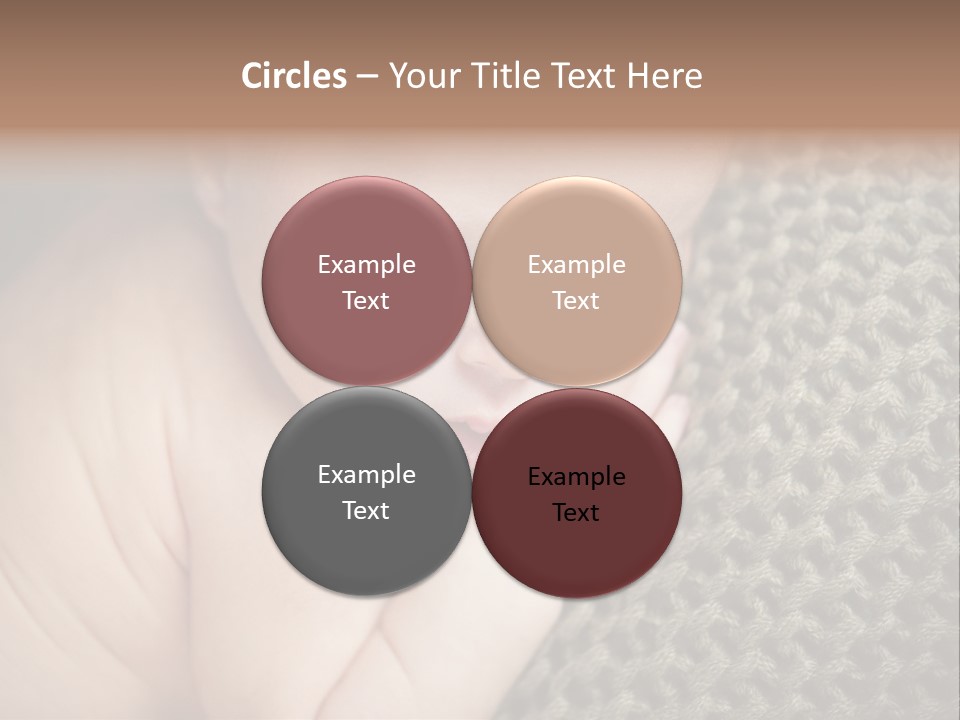 A Baby Is Laying Down On A Blanket PowerPoint Template