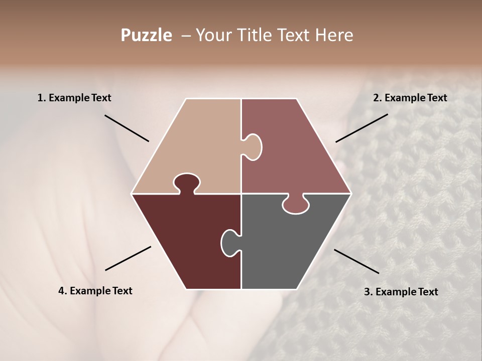 A Baby Is Laying Down On A Blanket PowerPoint Template