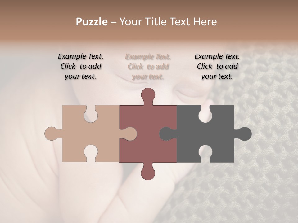 A Baby Is Laying Down On A Blanket PowerPoint Template