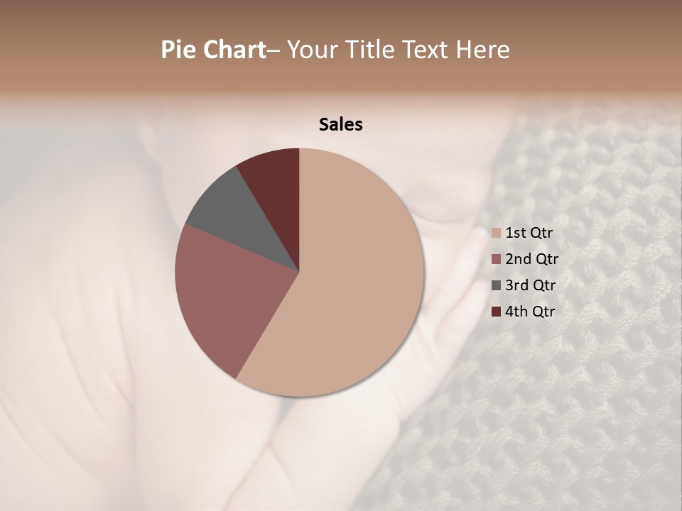 A Baby Is Laying Down On A Blanket PowerPoint Template