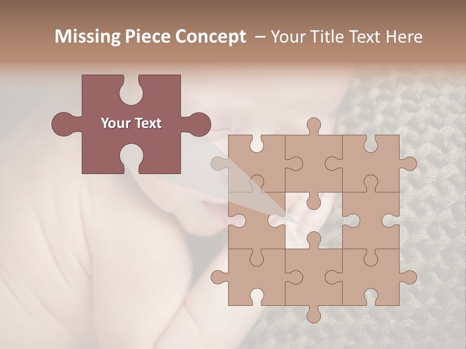 A Baby Is Laying Down On A Blanket PowerPoint Template