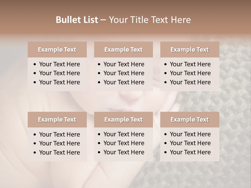 A Baby Is Laying Down On A Blanket PowerPoint Template