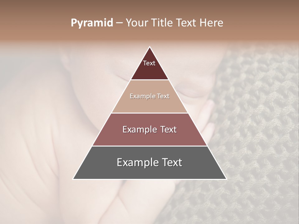 A Baby Is Laying Down On A Blanket PowerPoint Template