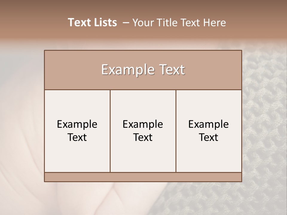A Baby Is Laying Down On A Blanket PowerPoint Template