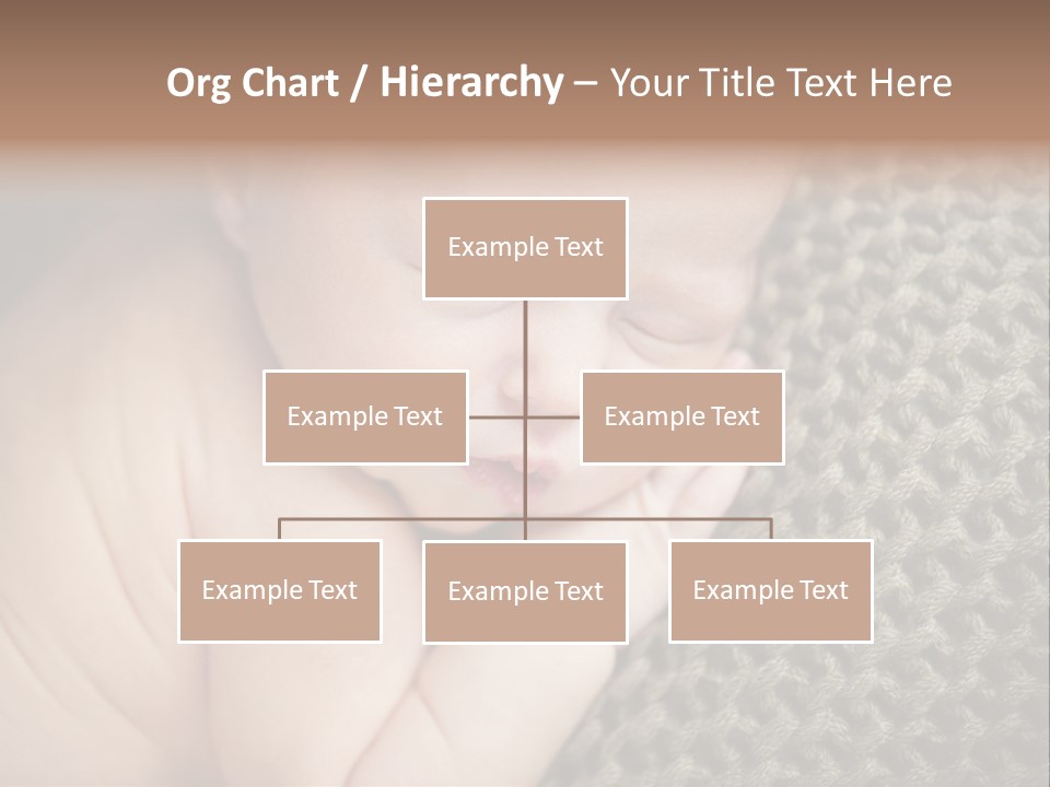 A Baby Is Laying Down On A Blanket PowerPoint Template