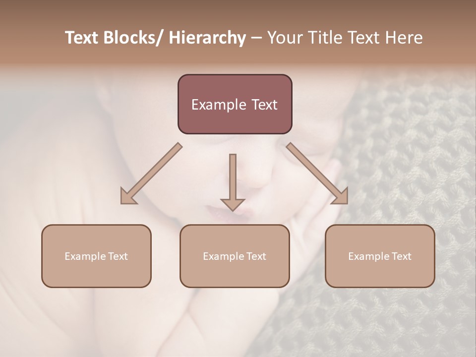A Baby Is Laying Down On A Blanket PowerPoint Template
