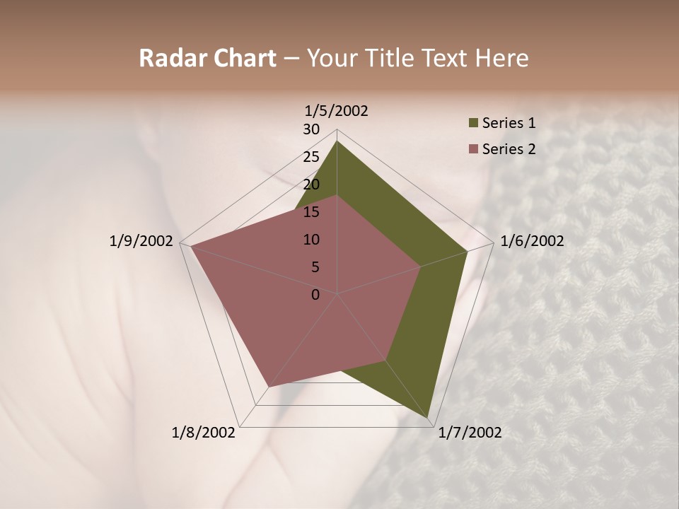 A Baby Is Laying Down On A Blanket PowerPoint Template