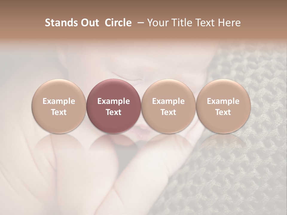 A Baby Is Laying Down On A Blanket PowerPoint Template