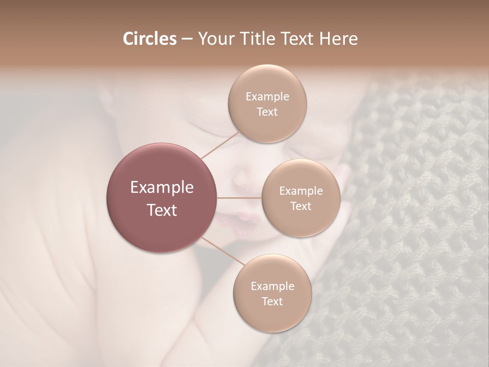 A Baby Is Laying Down On A Blanket PowerPoint Template