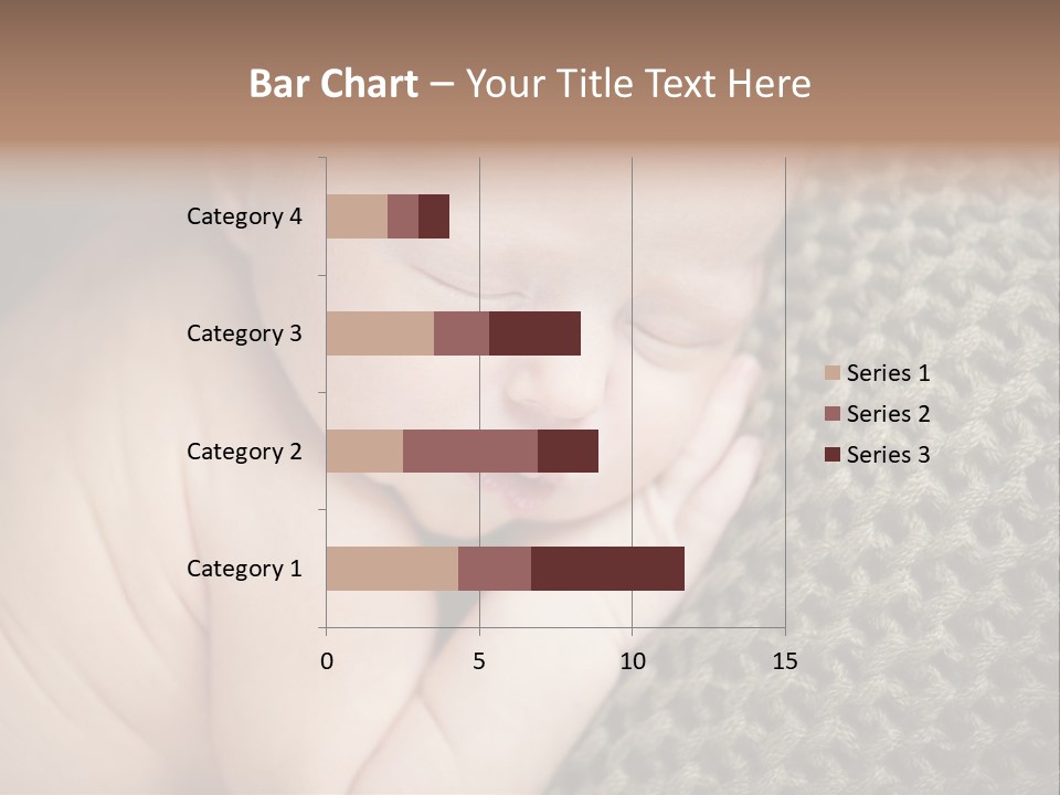 A Baby Is Laying Down On A Blanket PowerPoint Template