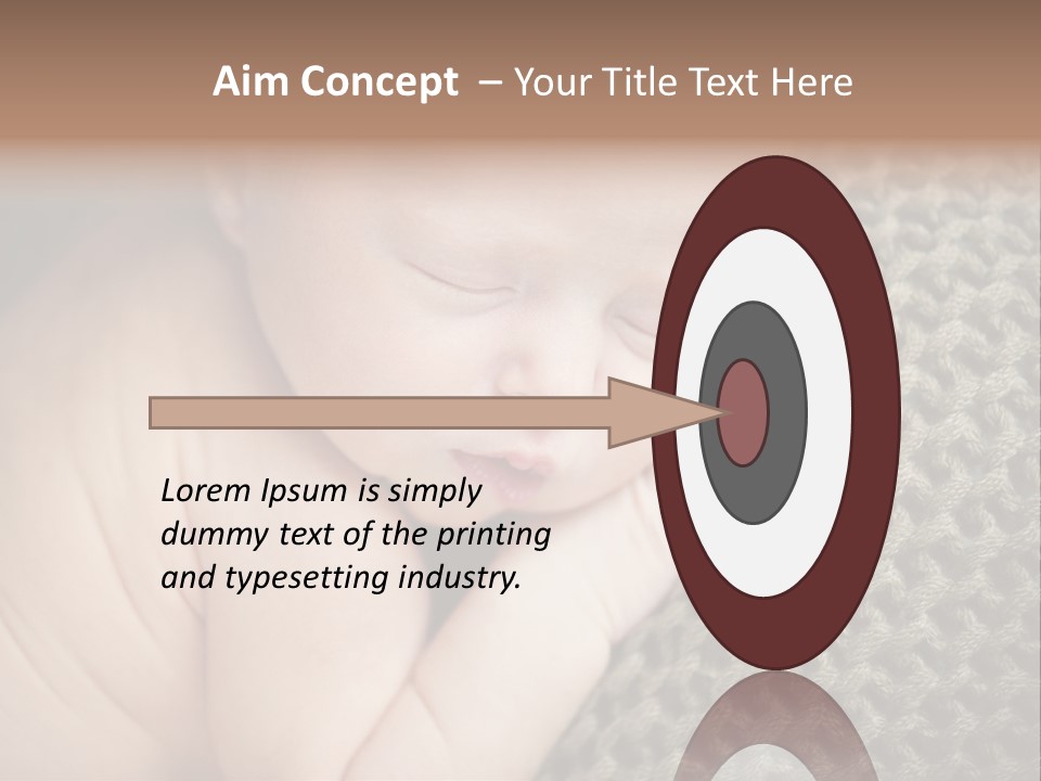 A Baby Is Laying Down On A Blanket PowerPoint Template