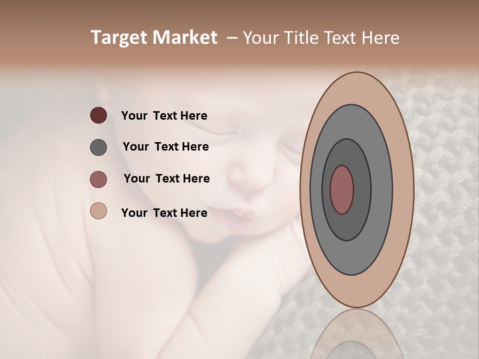 A Baby Is Laying Down On A Blanket PowerPoint Template