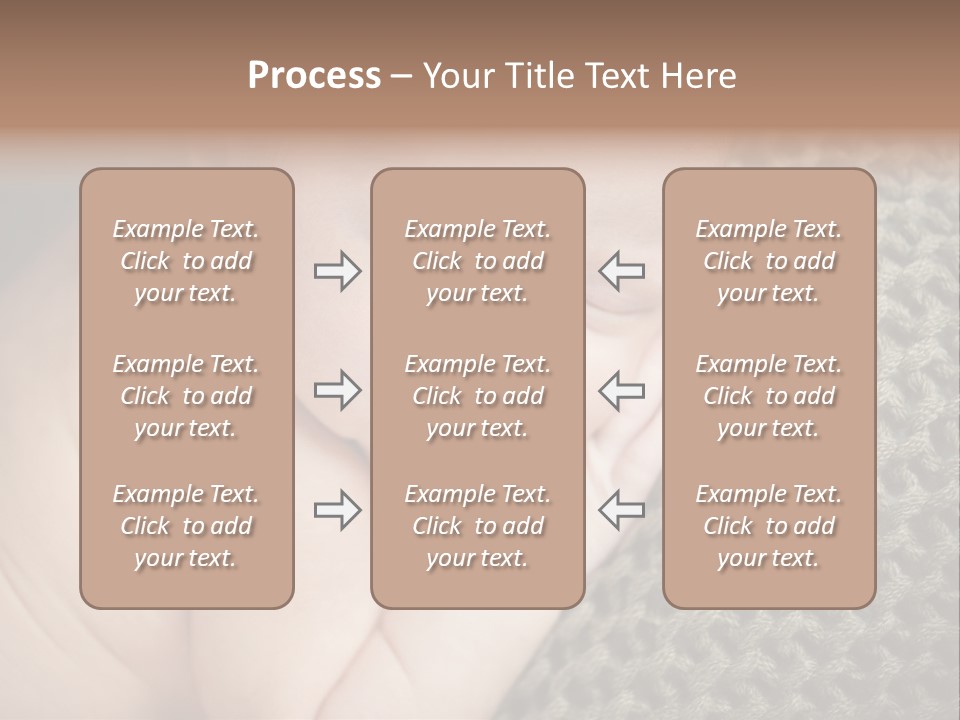 A Baby Is Laying Down On A Blanket PowerPoint Template