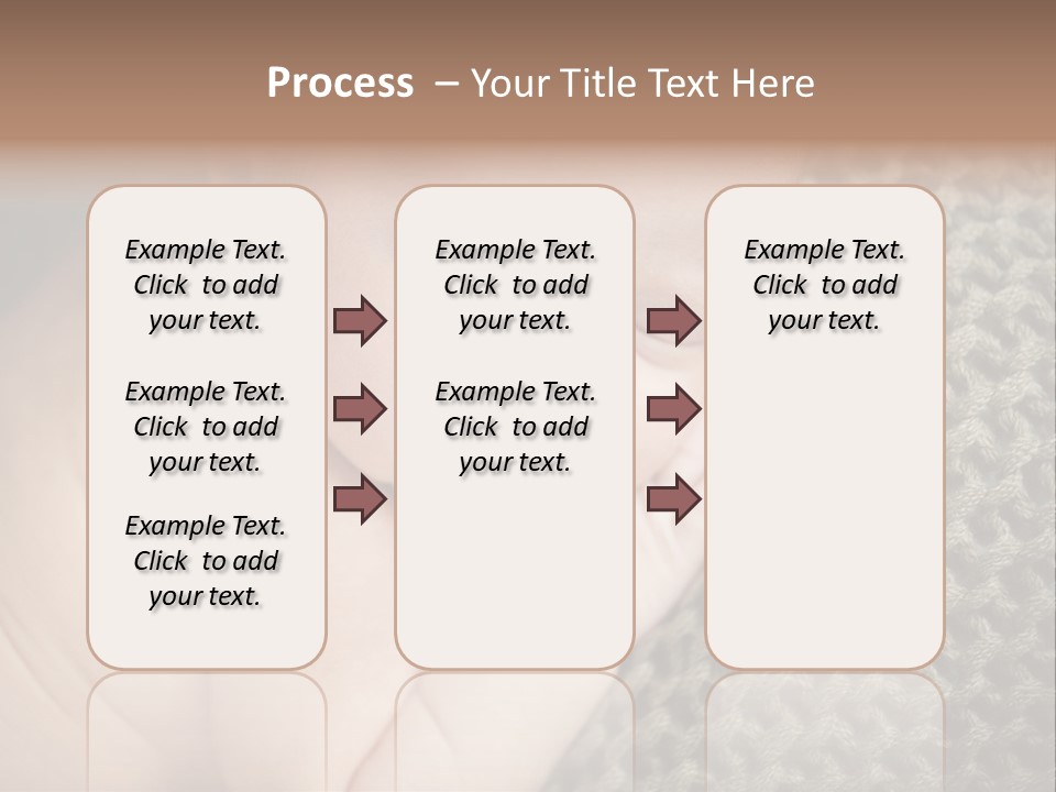 A Baby Is Laying Down On A Blanket PowerPoint Template