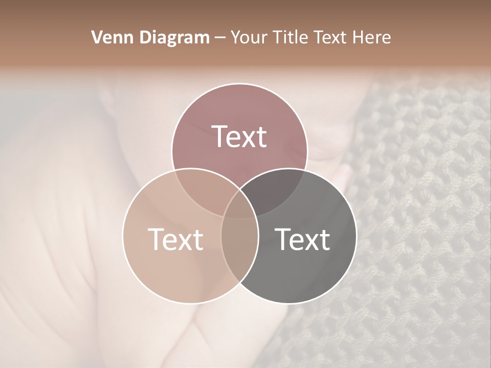 A Baby Is Laying Down On A Blanket PowerPoint Template