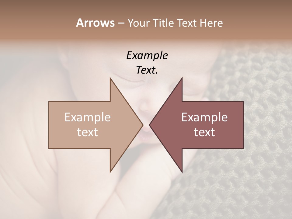 A Baby Is Laying Down On A Blanket PowerPoint Template