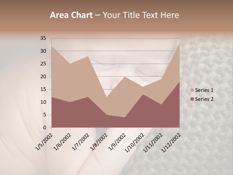 A Baby Is Laying Down On A Blanket PowerPoint Template