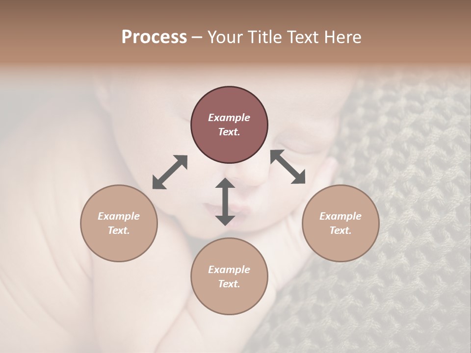 A Baby Is Laying Down On A Blanket PowerPoint Template