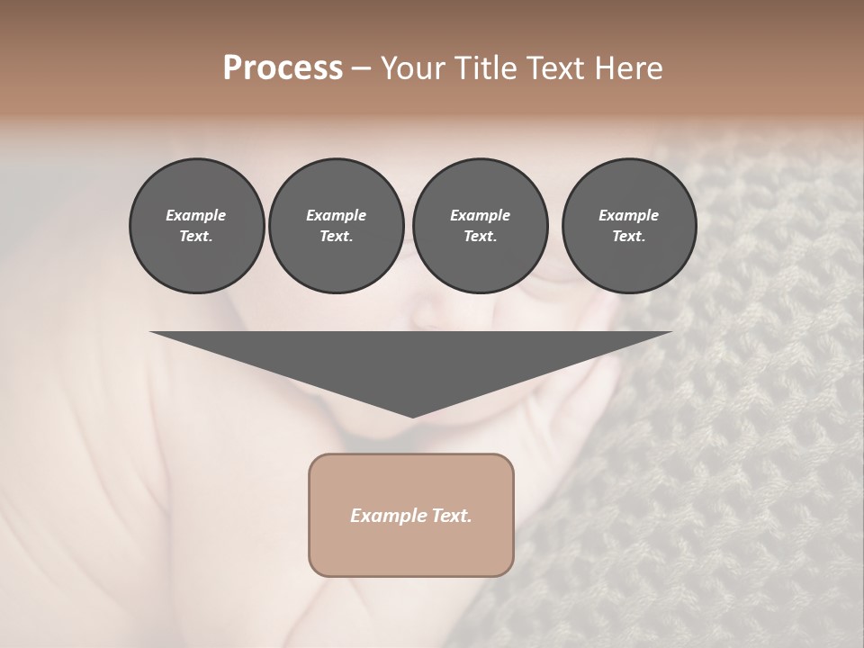 A Baby Is Laying Down On A Blanket PowerPoint Template