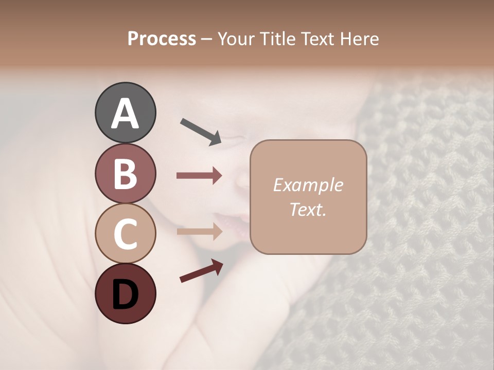 A Baby Is Laying Down On A Blanket PowerPoint Template