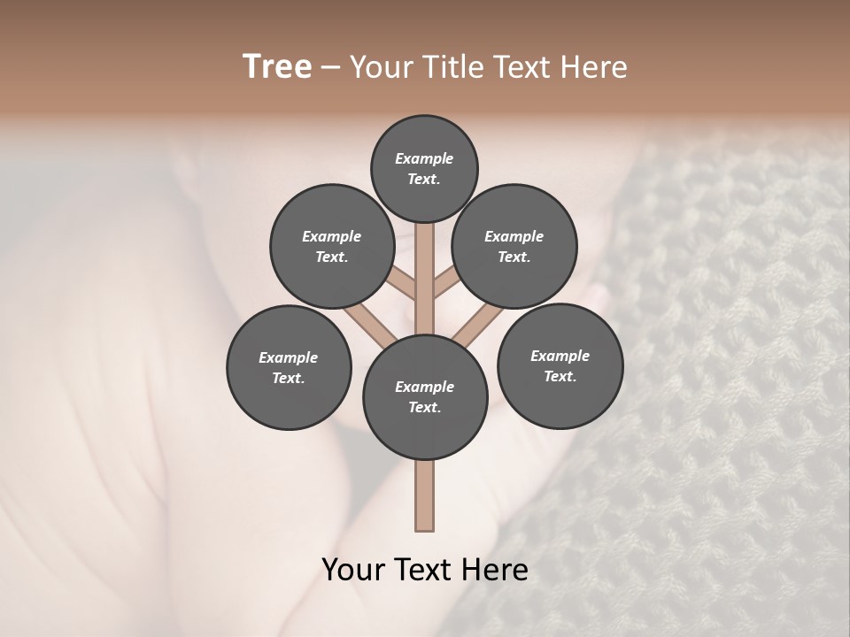 A Baby Is Laying Down On A Blanket PowerPoint Template