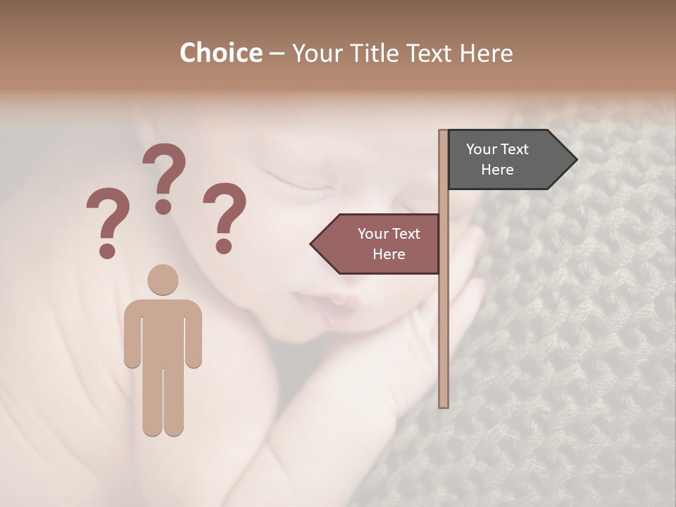 A Baby Is Laying Down On A Blanket PowerPoint Template