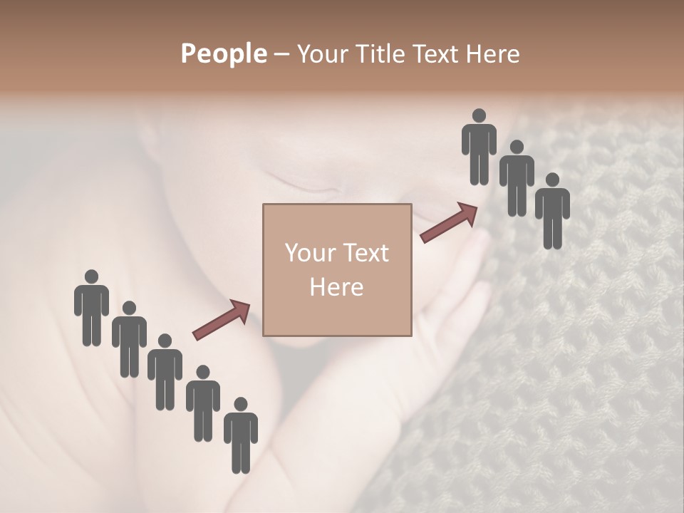 A Baby Is Laying Down On A Blanket PowerPoint Template