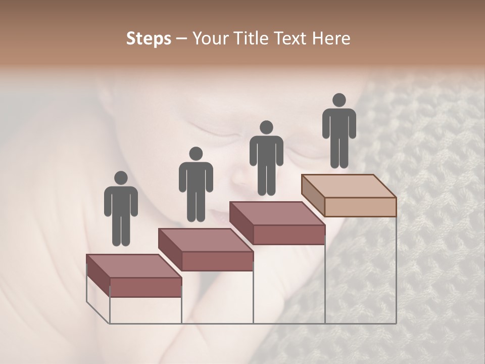 A Baby Is Laying Down On A Blanket PowerPoint Template