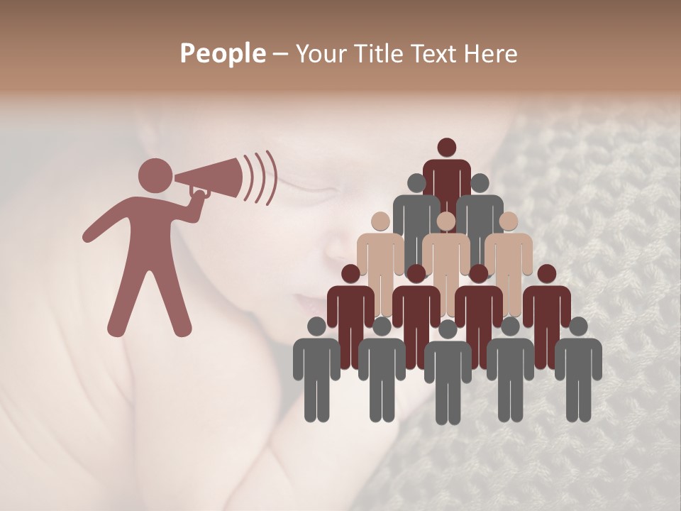 A Baby Is Laying Down On A Blanket PowerPoint Template