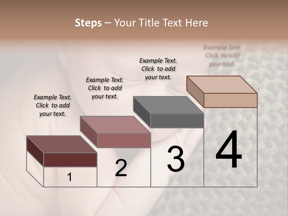 A Baby Is Laying Down On A Blanket PowerPoint Template