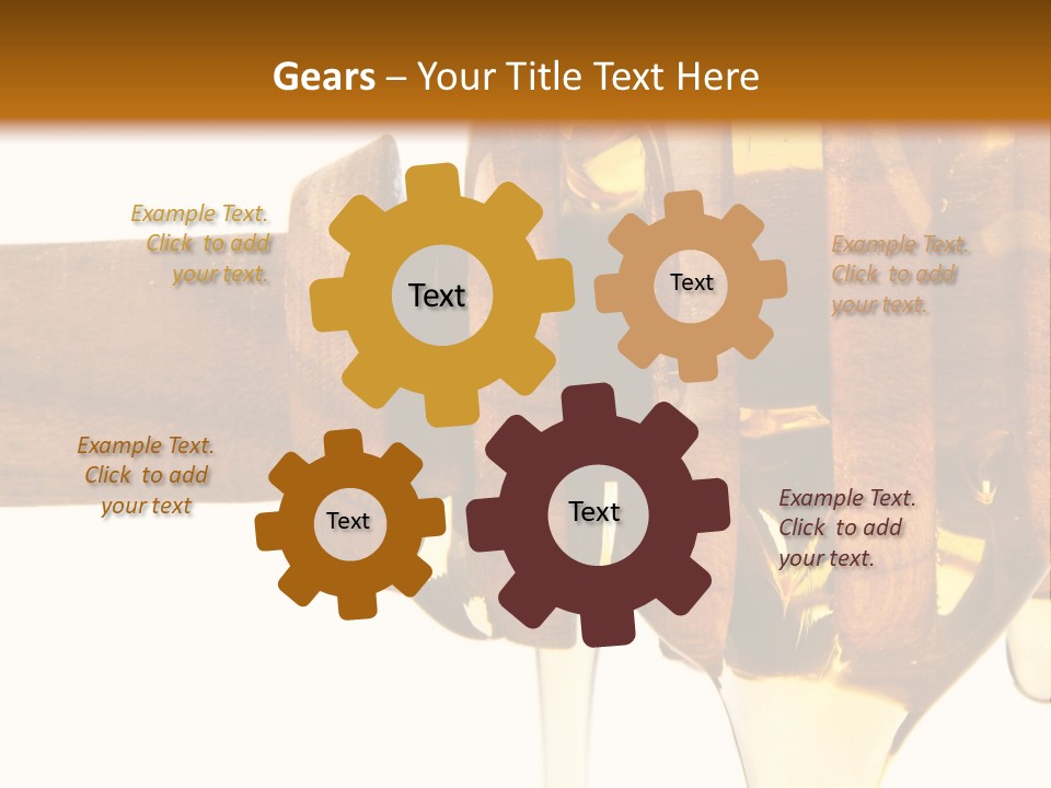 A Honey Dripping From A Wooden Spoon On Top Of A Table PowerPoint Template