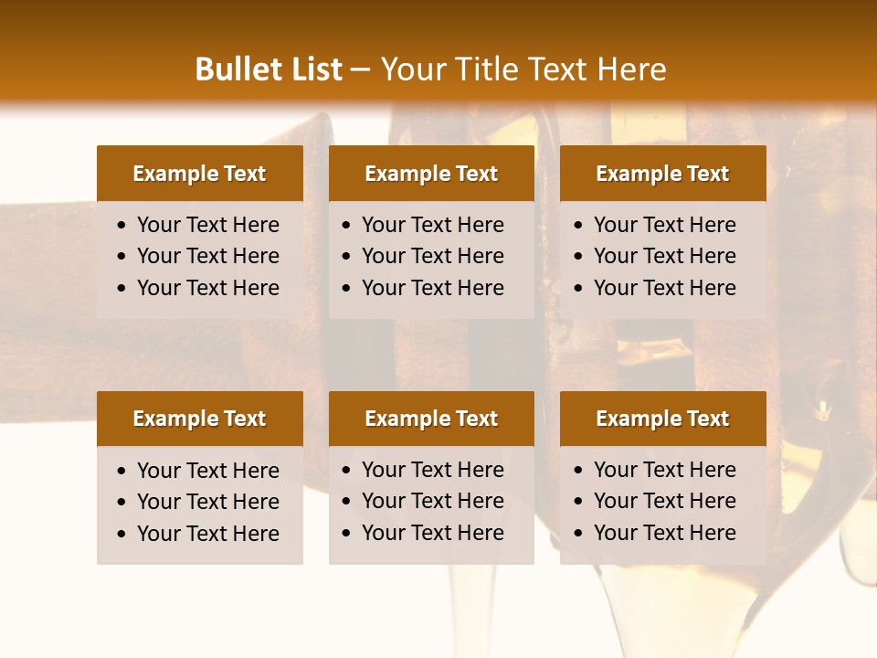 A Honey Dripping From A Wooden Spoon On Top Of A Table PowerPoint Template