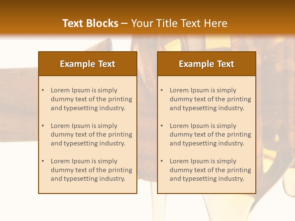 A Honey Dripping From A Wooden Spoon On Top Of A Table PowerPoint Template